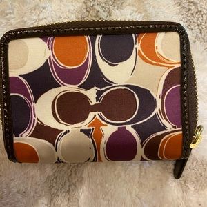 NWT Multicolor Coach Wallet